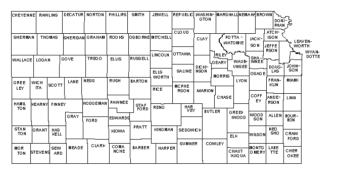 Map of Kansas